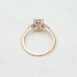 Oval Cut Simulated Diamond Ring 14k Gold Plated Traditional Gift Ring For Women