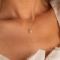 Solid Emerald Cut Simulated Diamond Necklace Anniversary Gift Necklace For Her