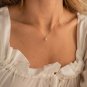 Solid Emerald Cut Simulated Diamond Necklace Anniversary Gift Necklace For Her