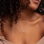 Solid Emerald Cut Simulated Diamond Necklace Anniversary Gift Necklace For Her