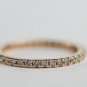 0.21ct Round Cut Natural Grey Diamond Ring Unique Promise Band Ring Gift For Her