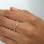 0.21ct Round Cut Natural Grey Diamond Ring Unique Promise Band Ring Gift For Her