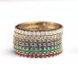 0.21ct Round Cut Natural Grey Diamond Ring Unique Promise Band Ring Gift For Her