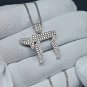 0.90ct Round Cut Simulated Hebrew Chai Pendant Birthday Gift Necklace For Her