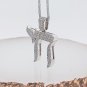 0.90ct Round Cut Simulated Hebrew Chai Pendant Birthday Gift Necklace For Her