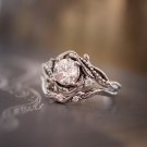 1.5CT Simulated Diamond 925 Sterling Silver Unique Ring Anniversary Gift For Her