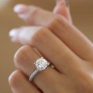 3tcw Brilliant Round Cut Moissanite 14K Gold Ring Wedding Ring Gift For Women