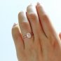 1 Ct Oval Cut Simulated Diamond Ring 925 Silver Anniversary Ring Gift For Her