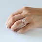 1 Ct Oval Cut Simulated Diamond Ring 925 Silver Anniversary Ring Gift For Her