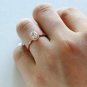 1 Ct Oval Cut Simulated Diamond Ring 925 Silver Anniversary Ring Gift For Her