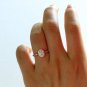 1 Ct Oval Cut Simulated Diamond Ring 925 Silver Anniversary Ring Gift For Her