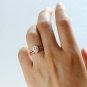 1 Ct Oval Cut Simulated Diamond Ring 925 Silver Anniversary Ring Gift For Her