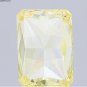 Fancy Radiant Cut Lab Grown Diamond VS2 Clarity Yellow CVD Loose Diamond Ring