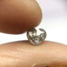 0.50CT Natural Heart Rose Cut Diamond Grey Salt & Pepper Diamond Loose Diamond