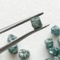 Blue Rough Diamond Box Cubes Loose Uncut Rough Diamond Use For Making Jewelry