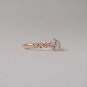 1.00ct Round Cut Moissanite 14K Gold Plated Ring Solitaire Wedding Ring For Her