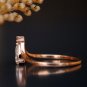 0.30Ct Pear Cut Simulated Diamond Ring Two Stone Engagement Ring Gift For Women