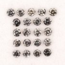 0.80Ct Natural Round Cut Salt & Pepper Diamond Loose Diamond For Making Jewelry