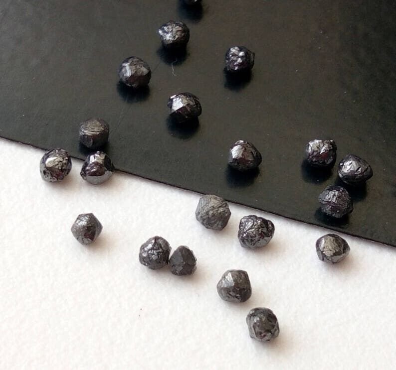 Black Rough Diamond Natural Raw Loose Diamond Conflict Free Diamond For Jewelry