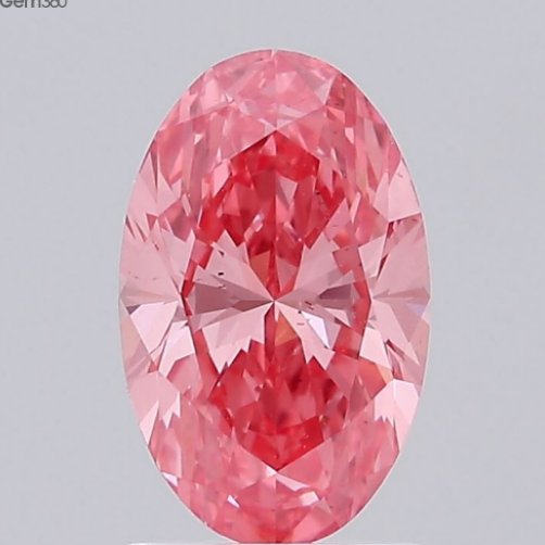 1.50Ct Oval Lab Grown Diamond Fancy Vivid Pink Loose Diamond For Making Jewelry
