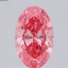 1.50Ct Oval Lab Grown Diamond Fancy Vivid Pink Loose Diamond For Making Jewelry