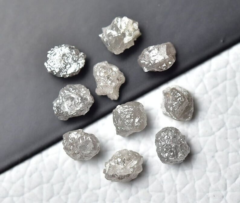 1.15Ct Natural Rough Diamond Grey Uncut Raw Loose Diamond For Jewelry Making