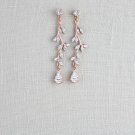 2.40Ct Marquise &Pear Simulated Leaf Earrings 925 Silver Wedding Earring For Her