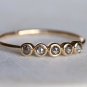 Natural Grey Round Cut Salt & Pepper Diamond Ring Promise Ring Gift For Her