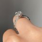 2.50CT Oval Cut Moissanite Ring 14K White Gold Wedding Gift Ring For Women