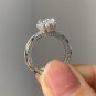 2.50CT Oval Cut Moissanite Ring 14K White Gold Wedding Gift Ring For Women