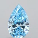 0.63ct Pear Cut Loose Lab-Created Diamond Blue Color Loose Diamond Jewelry