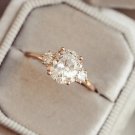 1.20Ct Oval Cut Simulated Diamond Ring Solitaire Wedding Gift Ring For Women