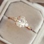 1.20Ct Oval Cut Simulated Diamond Ring Solitaire Wedding Gift Ring For Women