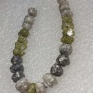 Natural Rough Diamond Beads Multi Color Raw Uncut Diamond Beads For Use Bracelet