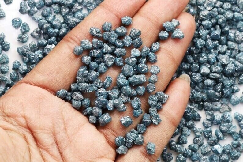 Loose Rough Diamond Blue Color I3 Clarity Uncut Diamond Rough Diamond Jewelry