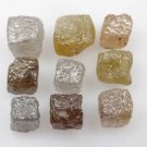 9.59Ct Natural Cube Diamond Mix Colour Loose Uncut Diamond Conflict Free Diamond