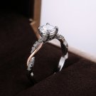 2.5ct Round Cut Simulated Diamond 14k Gold Plated Engagement Ring Gift For Women