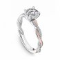 2.5ct Round Cut Simulated Diamond 14k Gold Plated Engagement Ring Gift For Women