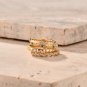 0.70Ct Round Cut Simulated Diamond Ring Twisted Wedding Gift Band Ring For Women