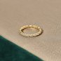 0.70Ct Round Cut Simulated Diamond Ring Twisted Wedding Gift Band Ring For Women