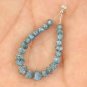 10pcs Natural Rough Diamond Beads Blue Colour Raw Diamond Drill For Use Bracelet
