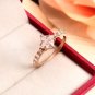 0.75CT Princess Cut Simulated Diamond Ring Half Eternity Wedding Ring For Bridal