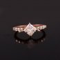 0.75CT Princess Cut Simulated Diamond Ring Half Eternity Wedding Ring For Bridal