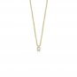 Round Cut Simulated Floating Necklace Solid Anniversary Gift Necklace For Women