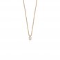 Round Cut Simulated Floating Necklace Solid Anniversary Gift Necklace For Women