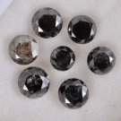3.04Ct Natural Round Cut Diamond Salt & Pepper Loose Diamond For Making Jewelry