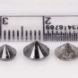 3.04Ct Natural Round Cut Diamond Salt & Pepper Loose Diamond For Making Jewelry