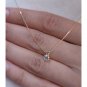 0.25Ct Round Cut Simulated Diamond Necklace Solitaire Anniversary Gift For Her