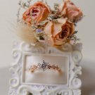 1.00ct Round Cut Moissanite 14K Gold Plated Ring Wedding Gift Ring For Her