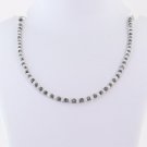 Natural Loose Raw Uncut Diamond Necklace White & Black Rough Diamond Necklace